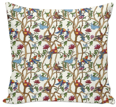 Rideau coussin couette motifs imprimés oiseaux tissus à fleurs au mètre