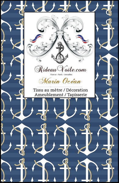 Tissu ameublement style Marin mètre rideau Tissus maritimes ignifugé occultant Marine Boat Nautical Upholstery Canvas meter marine print upholstery fabric Nautical, Sailing furnishing Yard curtain Maritime Gardinen Vorhänge stoff Möbelstoff Seemanns.