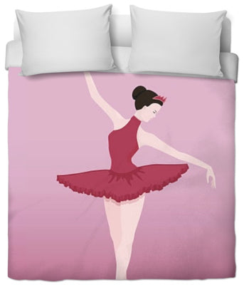Motif tissu au mètre imprimé danseuse étoile classique rideau couette coussin rouge