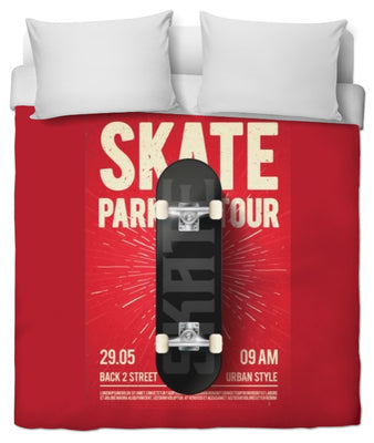 Boutique skate shop skateboard skateur déco tissu rideau couette