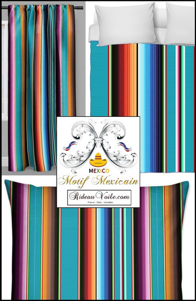 Mexican Fabric meter Yard Aztec Fabric drapes curtain tapestry upholstery tissu mexicain mètre rideau couette