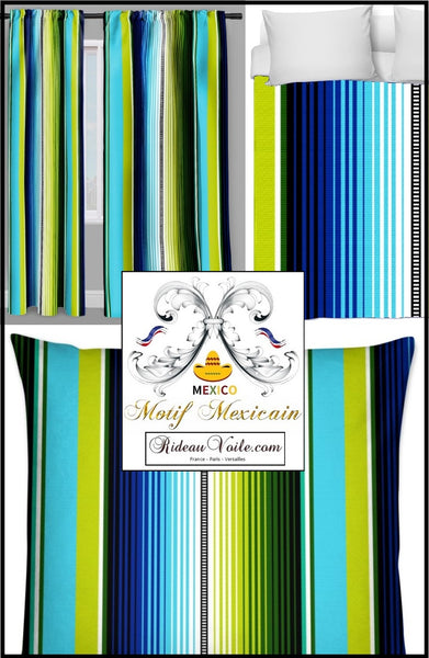 Mexican Fabric meter Fabric drapes curtain tapestry upholstery tissu mexicain mètre rideau couette