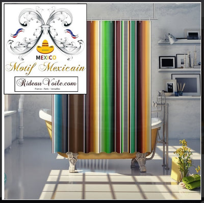 Déco motif Mexicain rideau occultant tissu ameublement tapisserie ignifugé mètre siège