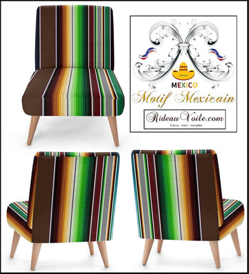 Déco motif Mexicain rideau occultant tissu ameublement tapisserie ignifugé mètre siège