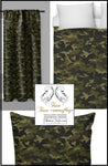Tissu au mètre style camouflage couette décoration idée rideau voilage