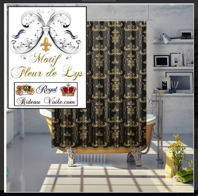 tissu style empire motif baroque renaissance victorien ameublement tapisserie rideau de douche luxe Paris