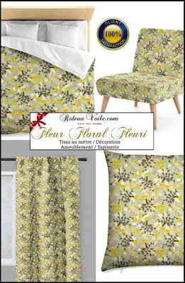 Tissu motif fleurs ameublement imprimé mètre tapisserie fauteuil rideau voilage couette ignifugé occultant Flower furnishing modern fabric upholstery meter curtain drapes Blumenmöbelstoff vorhang florales cortina tenda flores floral. Stoff mit blumen gardinen.