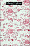 Toile de Jouy vert tissu au mètre rideau voilage tapisserie siège