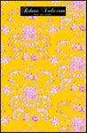 Tissu ameublement Toile de Jouy rose orange au mètre rideau voilage tapisserie siège