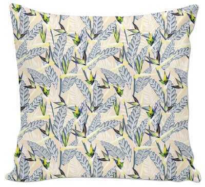 Motif tissu exotique fleuri feuille au mètre décoration tapisserie rideau siège