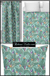 Boutique tissu exotique fleuri feuille au mètre décoration tapisserie rideau siège