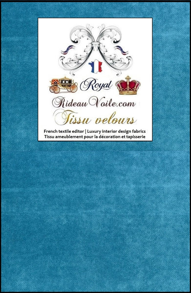 Tendance intérieur velours couleur Bleu tissu ameublement au mètre rideau canapé